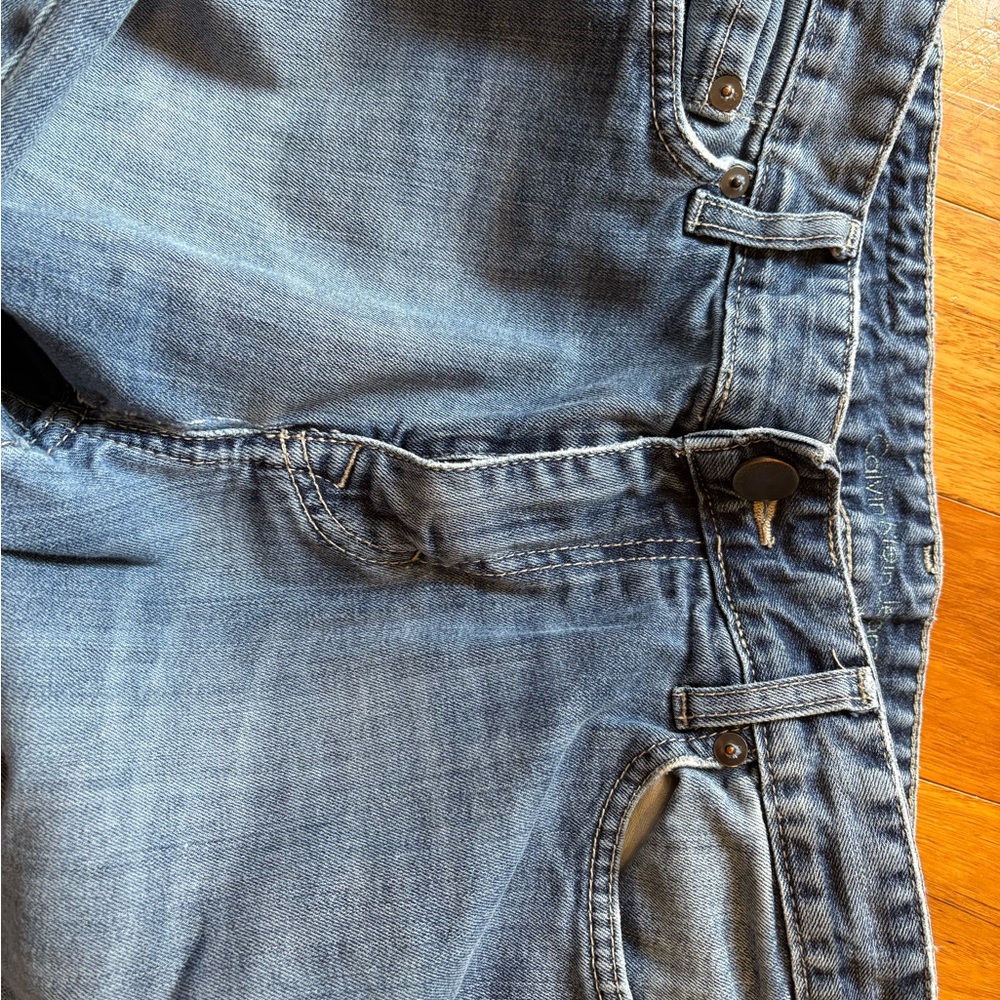 Calvin Klein Blue Jeans with Signature CK Stitching - Picture 3 of 6